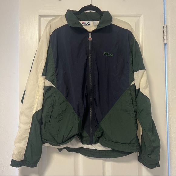 Vintage FILA International Italy x USA Track Jacket Windbreaker - Picture 1 of 8